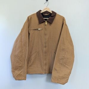 Vintage Canvas Tan Workwear Coat Detroit Ranch Blanket Lined